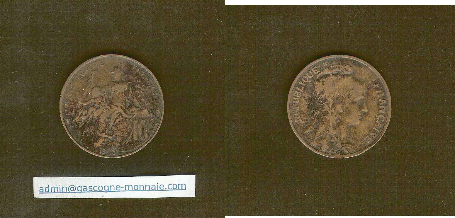 10 centimes Dupuis 1905 TB+